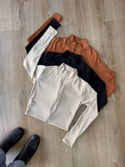 Campera morley con cierre tela Ribana - imagen