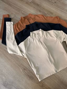 Campera morley con cierre tela Ribana - imagen