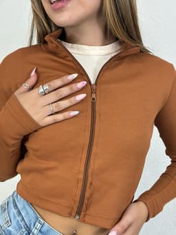 Campera morley con cierre tela Ribana - imagen