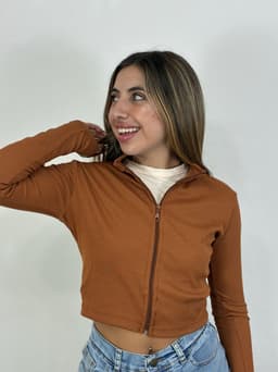 Campera morley con cierre tela Ribana - imagen