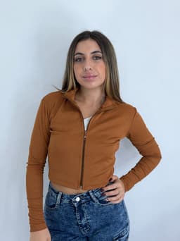 Campera morley con cierre tela Ribana - imagen