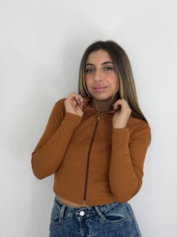 Campera morley con cierre tela Ribana - imagen