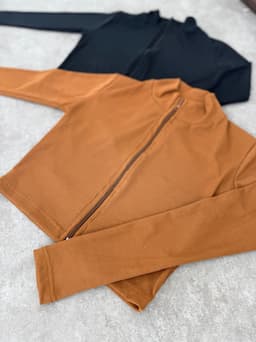Campera morley con cierre tela Ribana - imagen
