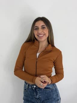 Campera morley con cierre tela Ribana - imagen