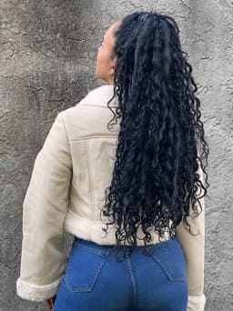 Campera Gamulan con corderito para dama - imagen