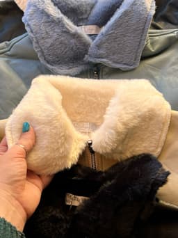 Campera Gamulan con corderito para dama - imagen