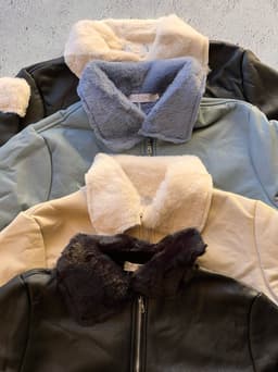 Campera Gamulan con corderito para dama - imagen