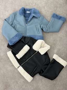 Campera Gamulan con corderito para dama - imagen
