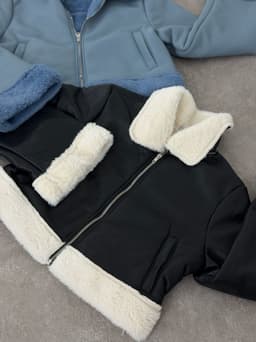 Campera Gamulan con corderito para dama - imagen