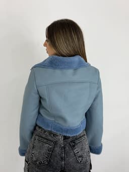 Campera Gamulan con corderito para dama - imagen