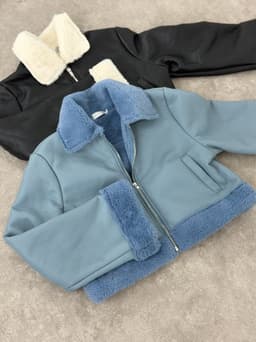 Campera Gamulan con corderito para dama - imagen