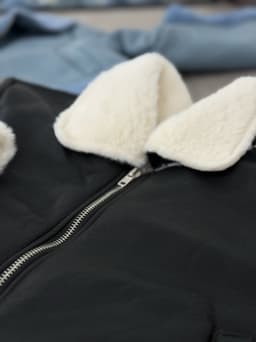 Campera Gamulan con corderito para dama - imagen