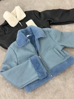Campera Gamulan con corderito para dama - imagen