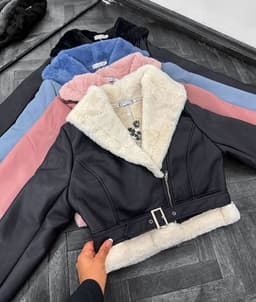 Campera Gamulan con corderito de dama - imagen