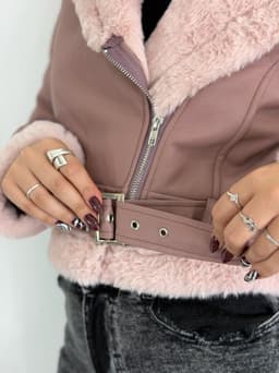 Campera Gamulan con corderito de dama - imagen
