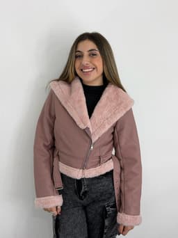 Campera Gamulan con corderito de dama - imagen