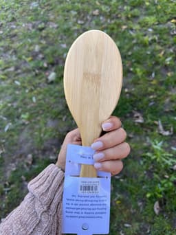 Cepillo de bamboo para cabello - imagen