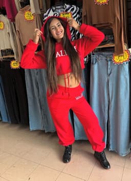 Conjunto Malibu buzo corto y pantalon deportivo - imagen