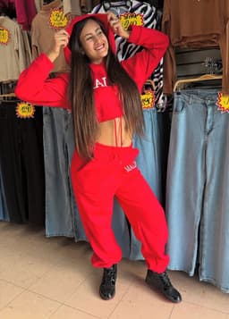 Conjunto Malibu buzo corto y pantalon deportivo - imagen