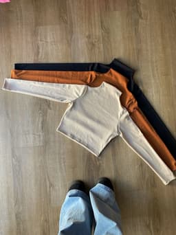 Polera morley cuello entero ribana - imagen
