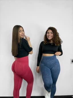 Calza difuminada con push up - imagen