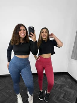 Calza difuminada con push up - imagen