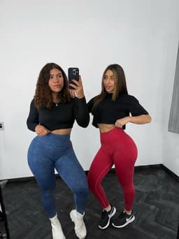 Calza difuminada con push up - imagen