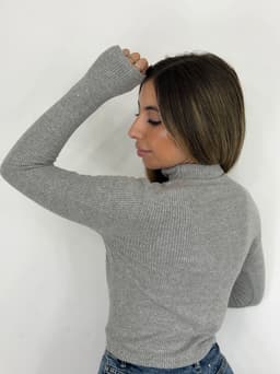 Polera morley peludita basica - imagen