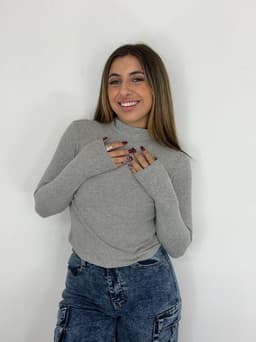 Polera morley peludita basica