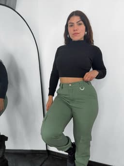 Pantalon cargo elegante - imagen