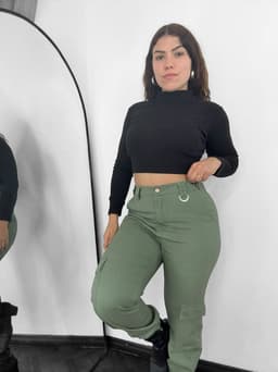 Pantalon cargo elegante - imagen