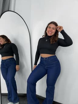 Jean Wig Leg azul oscuro - imagen