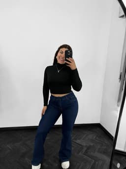 Jean Wig Leg azul oscuro - imagen