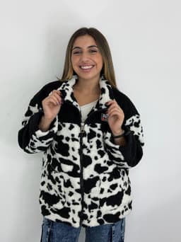 Campera print super abrigada - imagen