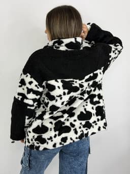Campera print super abrigada - imagen