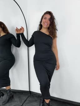 Vestido Mia asimetrico