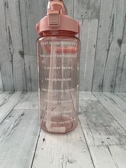 Botella motivacional con horario y sorbito 2 litros - imagen