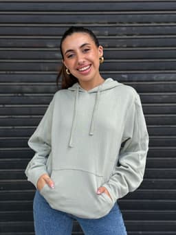 Canguro oversize afelpado - imagen