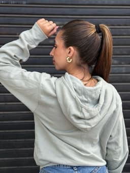 Canguro oversize afelpado - imagen