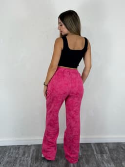 Pantalon deportivo oxford difuminado afelpado - imagen
