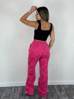 Pantalon deportivo oxford difuminado afelpado - imagen