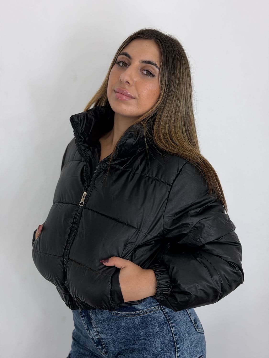 Campera puffer corta