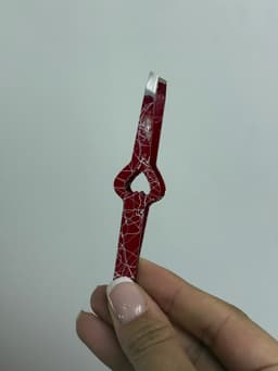 Pinza para cejas diseño corazon por MAYOR ($50 c/u Pack de 12 unidades) - imagen