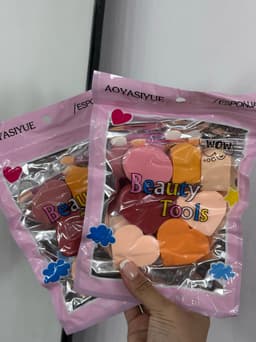 Paquete de esponjas de maquillaje variadas por MAYOR ($50 c/u Pack de 12 unidades) - imagen