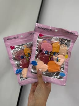 Paquete de esponjas de maquillaje variadas por MAYOR ($50 c/u Pack de 12 unidades) - imagen