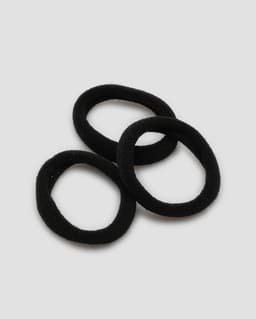 Set de colitas para cabello color negro - imagen