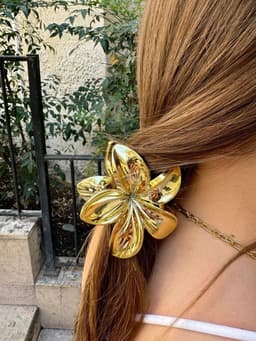 Pinza diseño de flor brillante - imagen