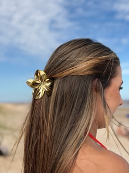 Pinza diseño de flor brillante - imagen