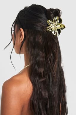 Pinza diseño de flor brillante por MAYOR ($50 c/u Pack de 12 unidades) - imagen