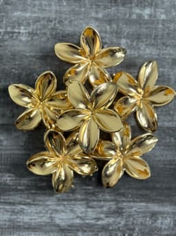 Pinza diseño de flor brillante por MAYOR ($50 c/u Pack de 12 unidades) - imagen
